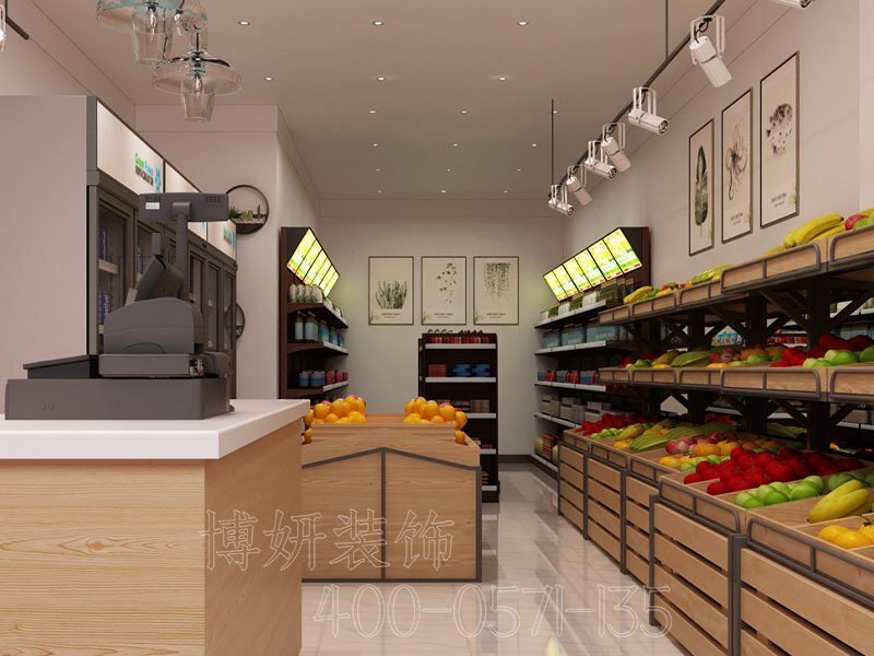 南京水果店装修,南京水果店装潢设计,南京水果店装修效果图,南京装修公司